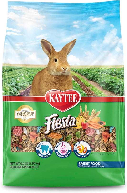 Fiesta Rabbit Food, Nutritious and Fun Blend, Supports Dental Health and Digestion, 6.5 Pounds